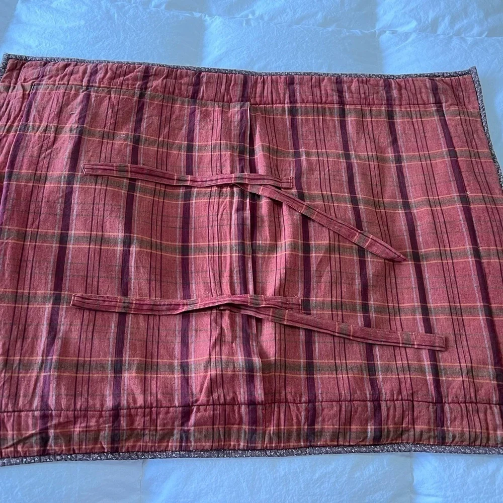 ONE Pottery Barn B&B Embroidered Floral Standard Pillow Sham Brown.